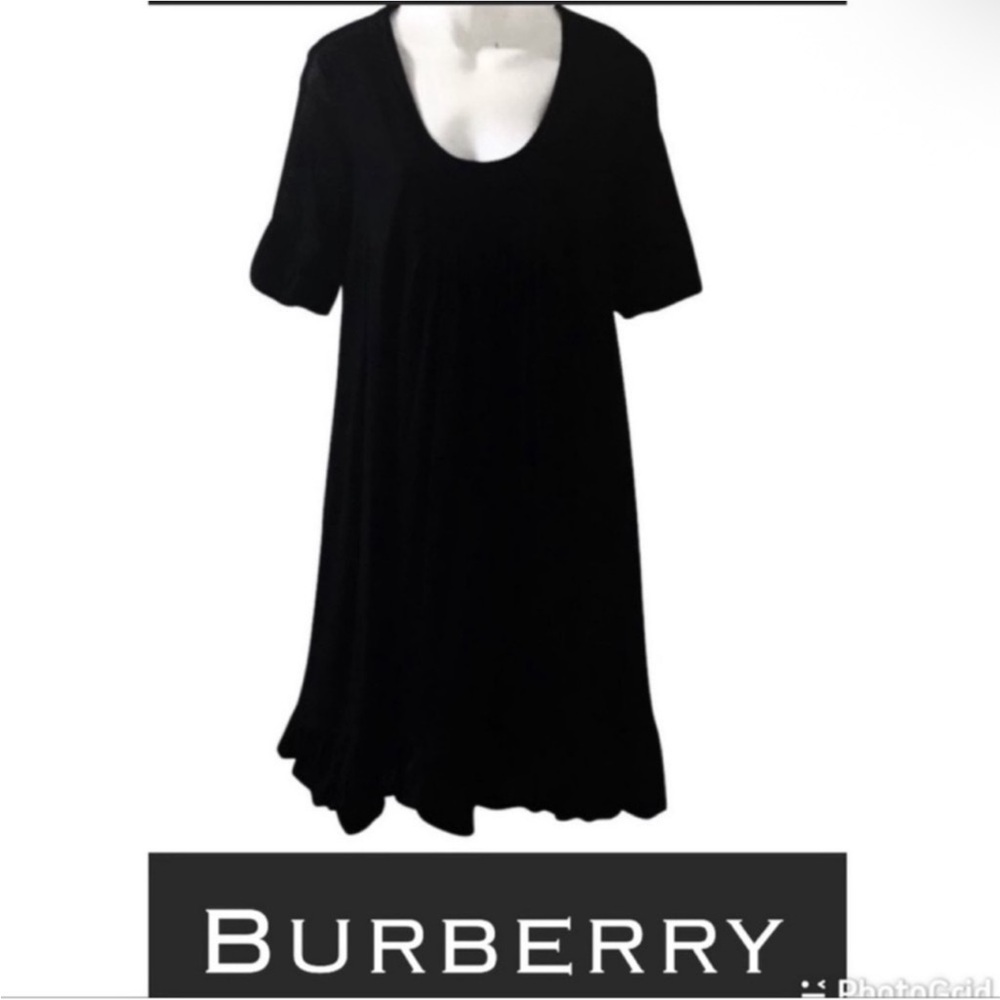 Authentic Burberry London luxury designer cotton black dress sz 6 - Picture 2 of 9